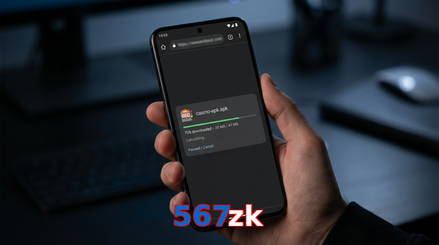 Main screen of 567Zk apk page for PK players